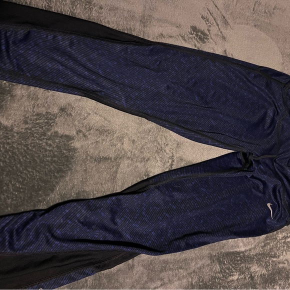Nike Blue and Black Running Pants - Picture 3 of 3